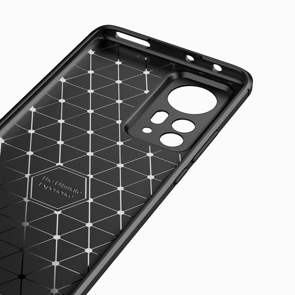 Xiaomi 12 Pro Tech-Protect carbon mintájú TPU tok fekete - 22
