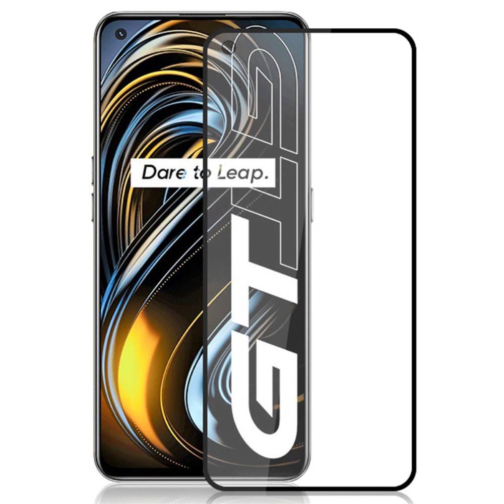 Realme GT 5G 5D Full Glue kijelzővédő üvegfólia fekete