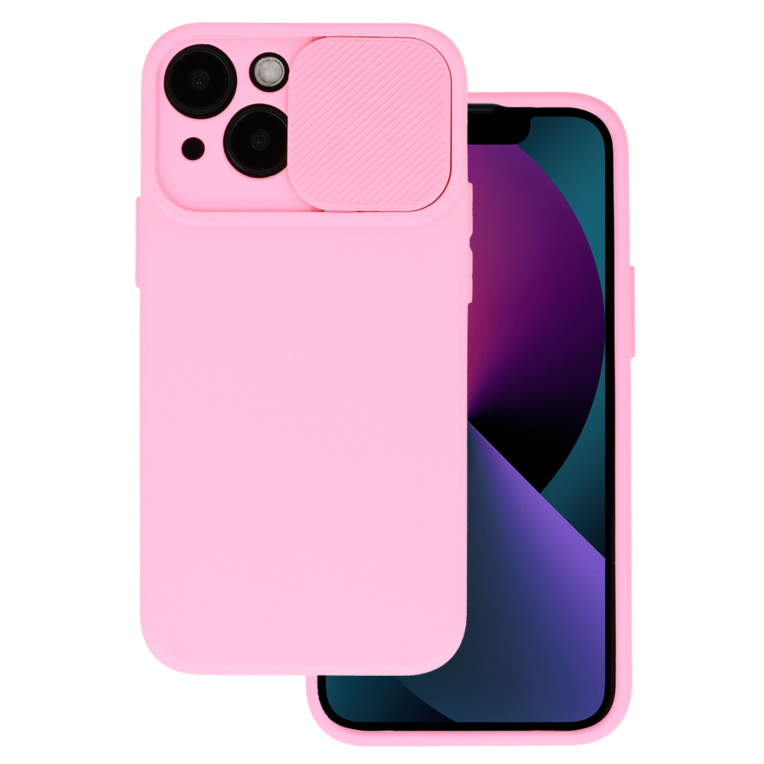 iPhone 12 Camshield Soft tok világos rózsaszín