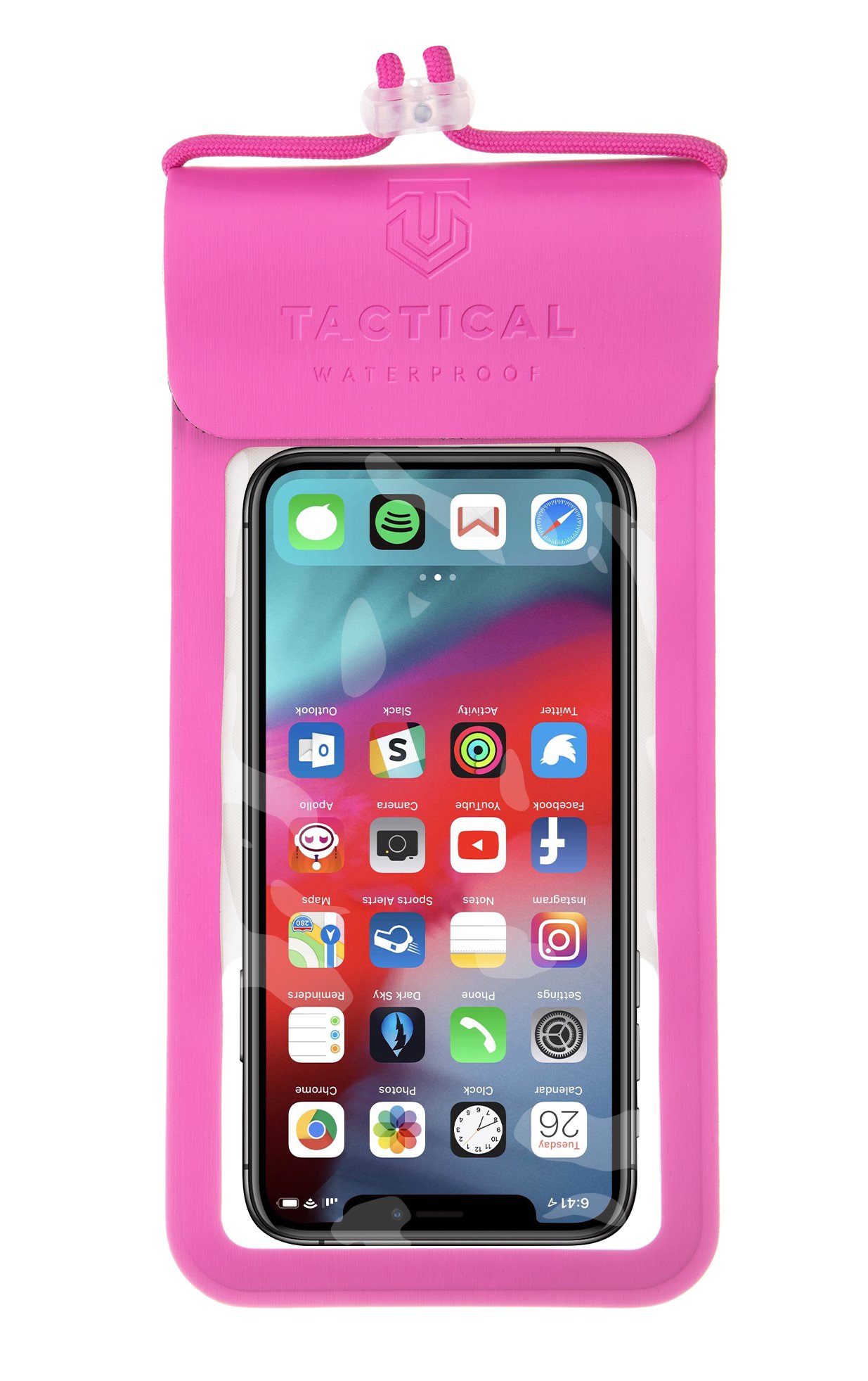 Tactical Splash Pouch vízálló telefontok L/XL rózsaszín
