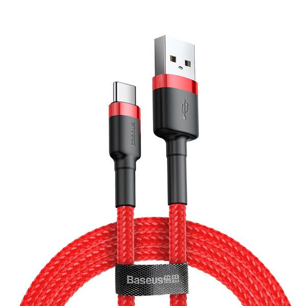 USB Type C - 3A 1m Baseus (CATKLF-B09) piros