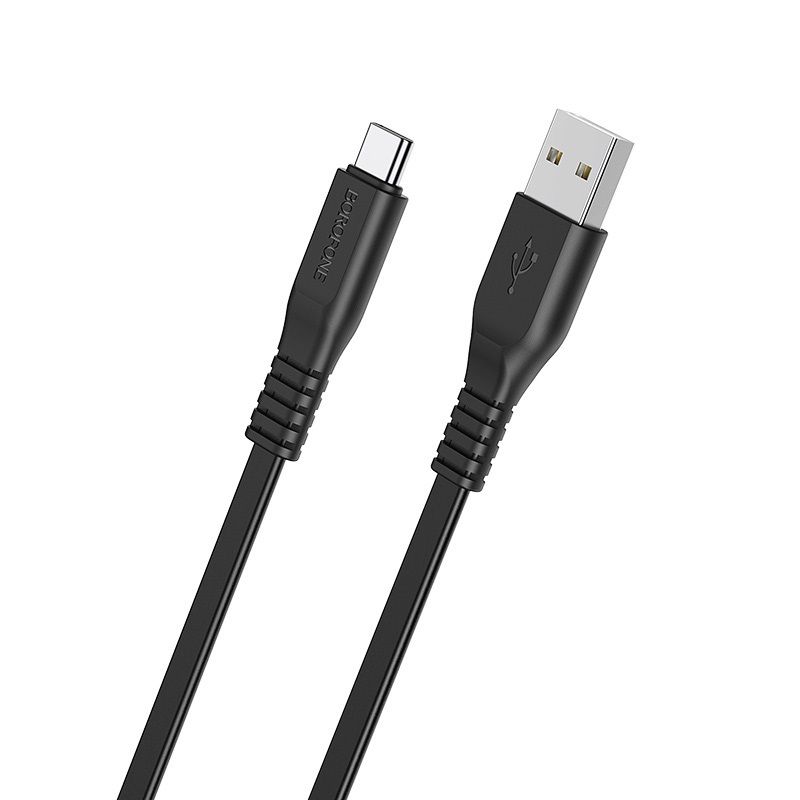USB Micro USB - Borofone BX23 Wide Power Kábel - 2,4A 1m fekete