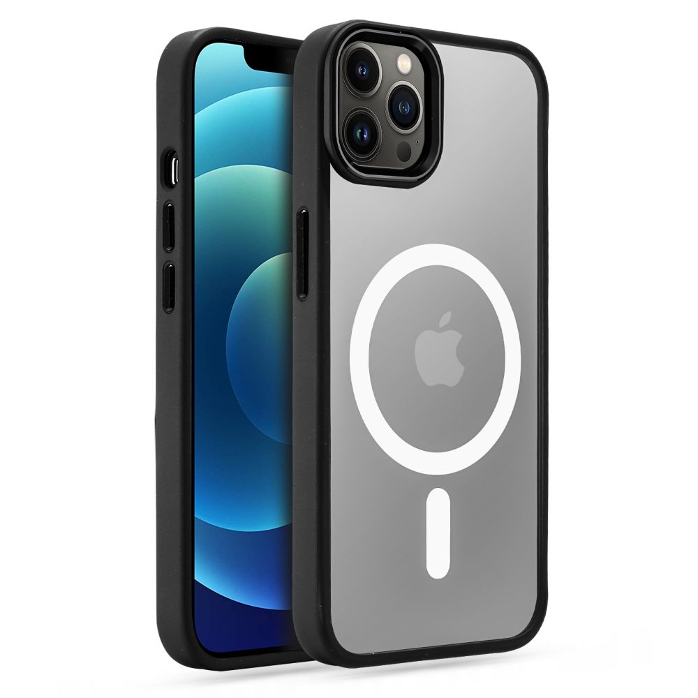 iPhone 12/12 Pro Tech-Protect Magmat Magsafe Tok átlátszó/fekete