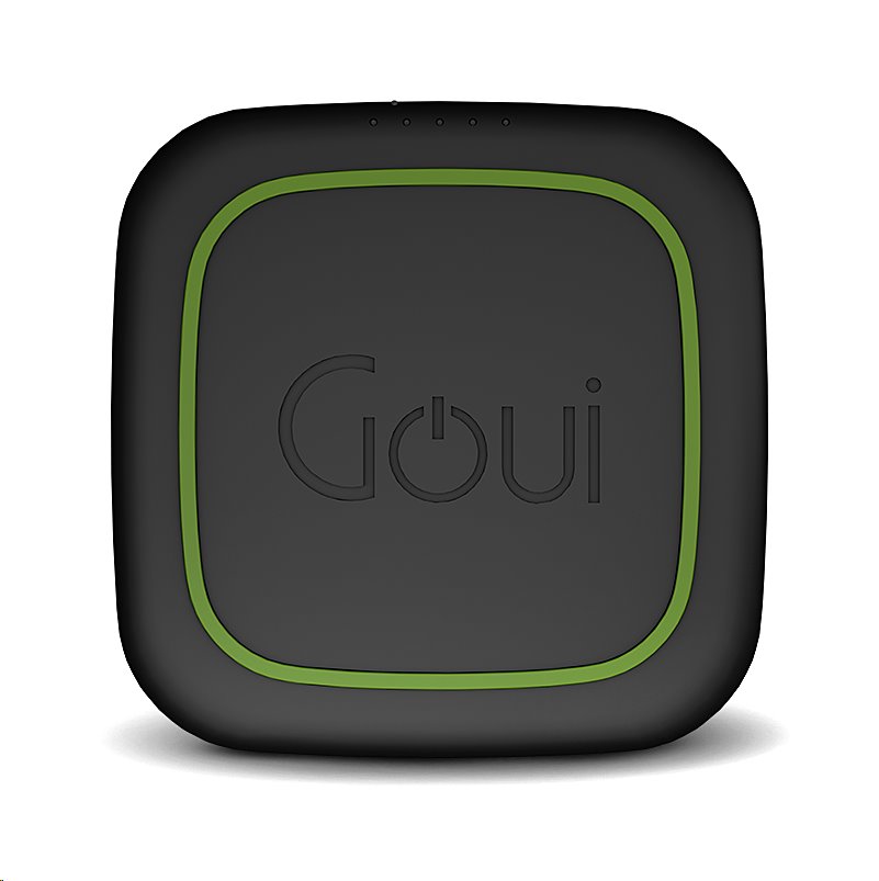 Goui Cube Powerbank 10000mAh 18 W gyors töltés 3.0 vezeték nélküli töltéssel fekete
