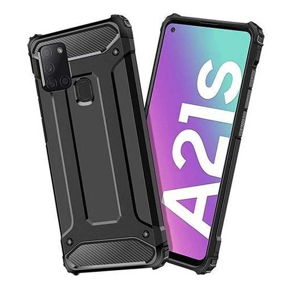 Samsun Galaxy A21S Forcell hybrid armor tok fekete  - 5