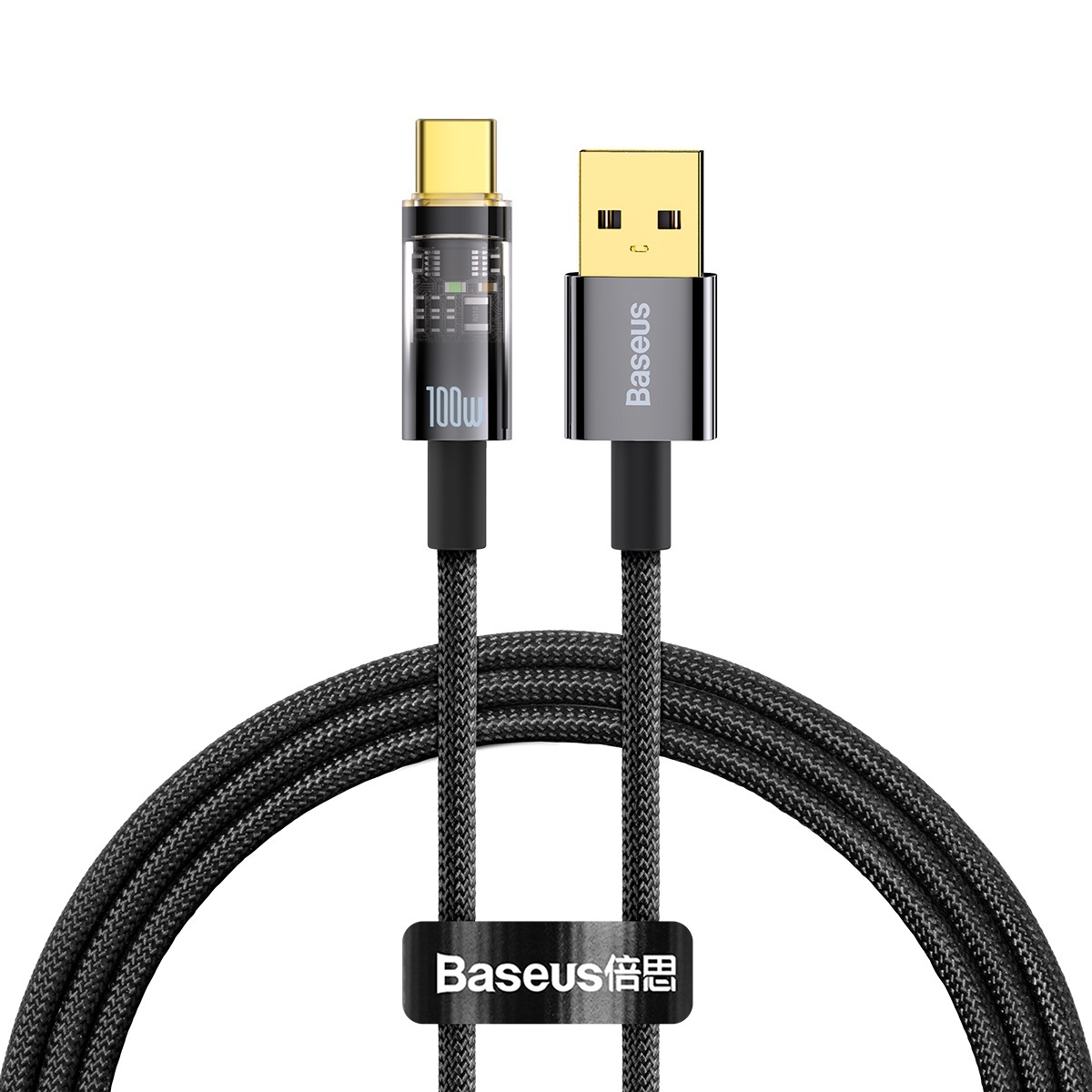 Baseus USB - USB Type C kábel 100W 6A 1m (CATS000201) fekete