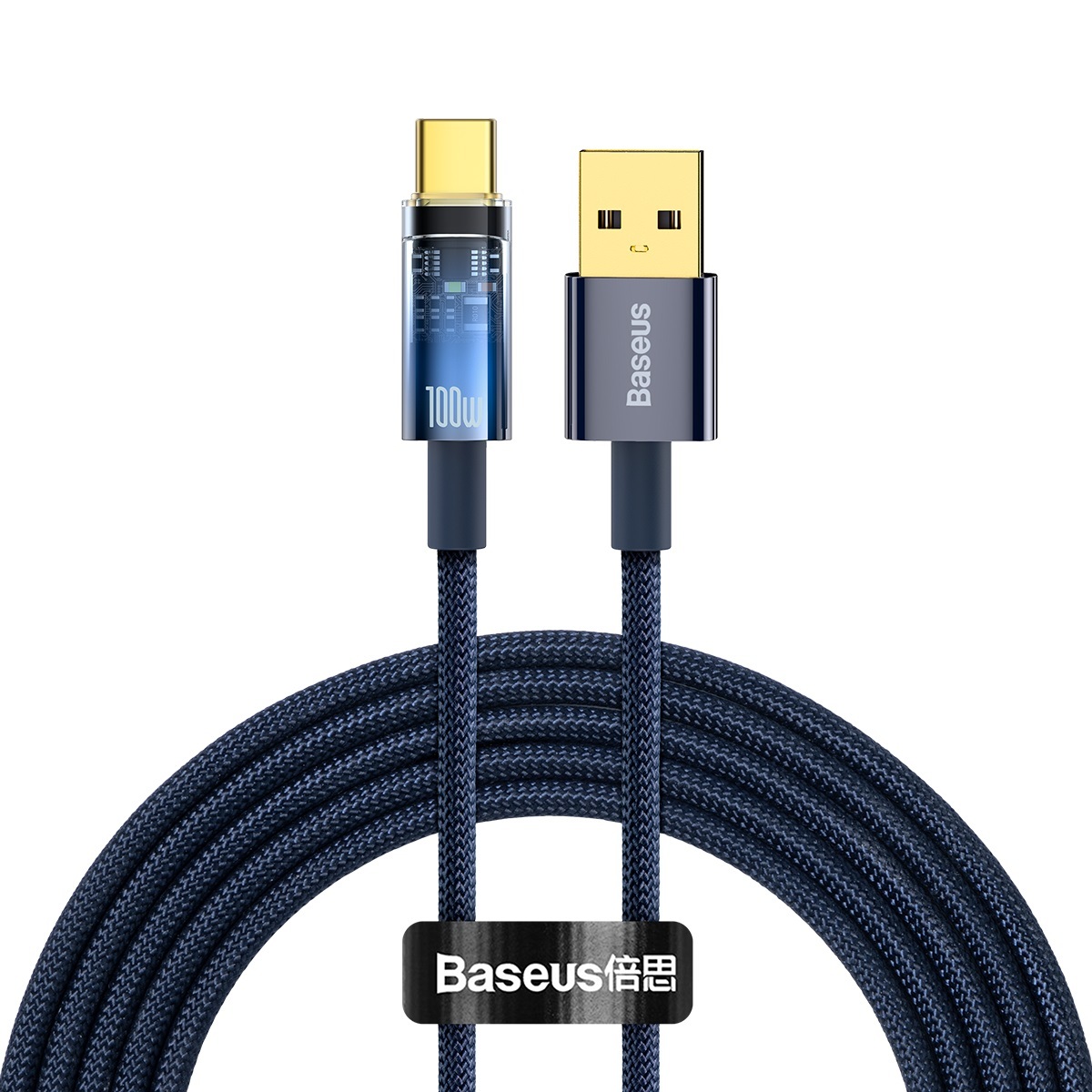 Baseus USB - USB Type C kábel 100W 6A 2m (CATS000303) kék