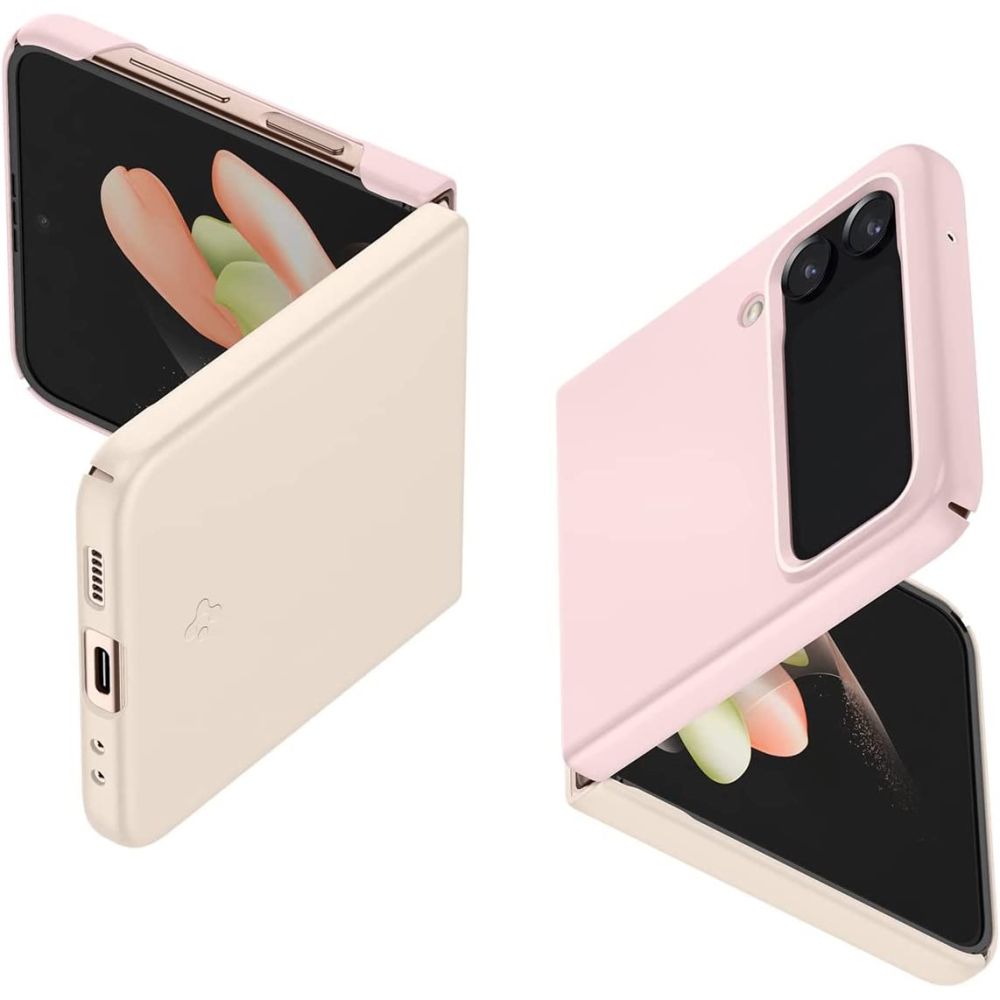 Samsung Galaxy Z Flip 4 Spigen Airskin tok pamut rózsaszín