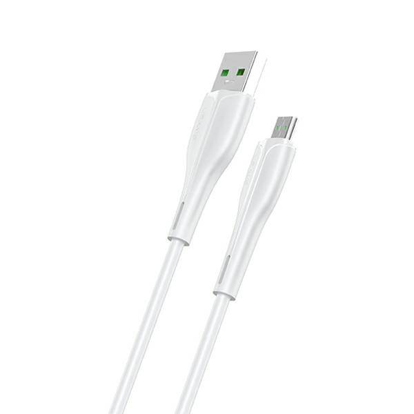USAMS U38 Micro USB kábel gyorstöltéssel 4A 1m fehér