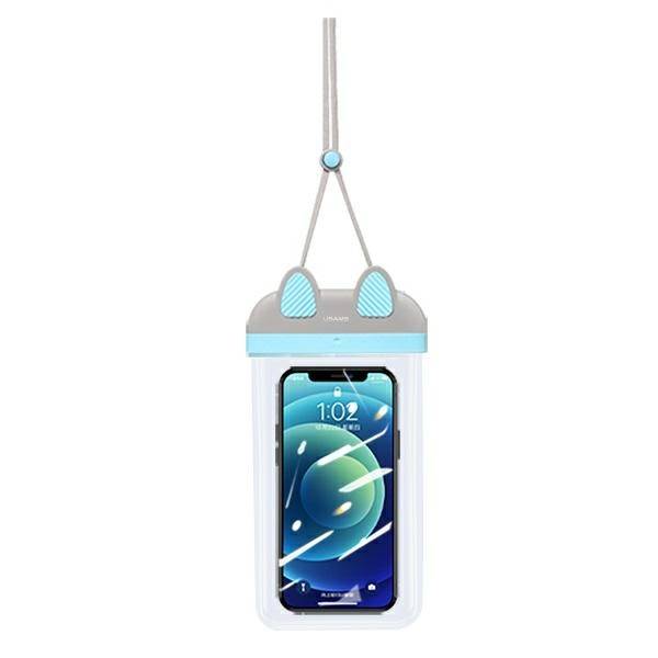 USAMS YD010 vízálló telefontok  7'' kék (FSD1003)