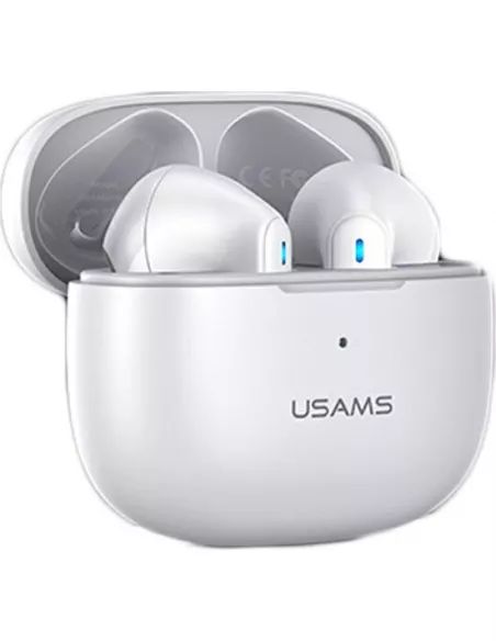USAMS TWS NX10 Bluetooth 5.2 vezeték nélküli fejhallgató, mikrofon fehér (BHUNX02)