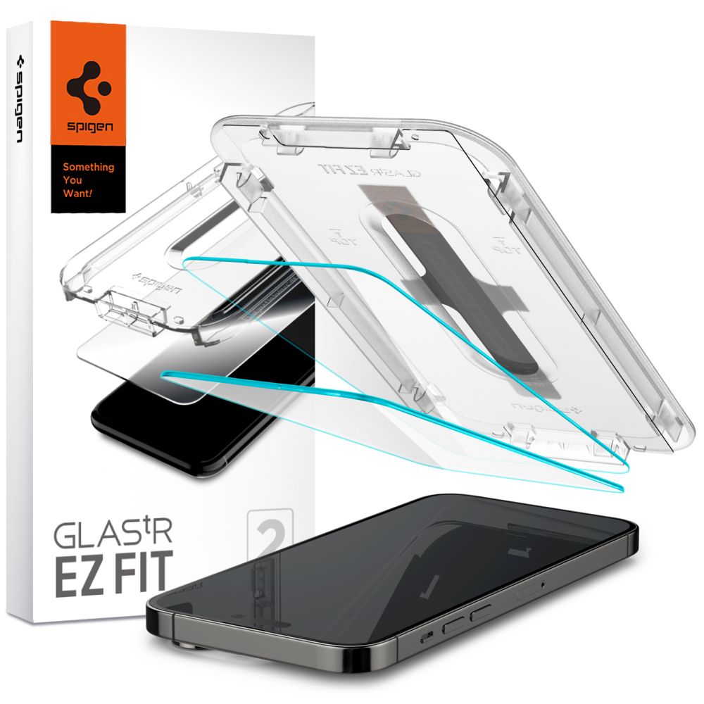 iPhone 15 Pro Max Spigen Glas.TR EZ Fit 2x kijelzővédő üvegfólia