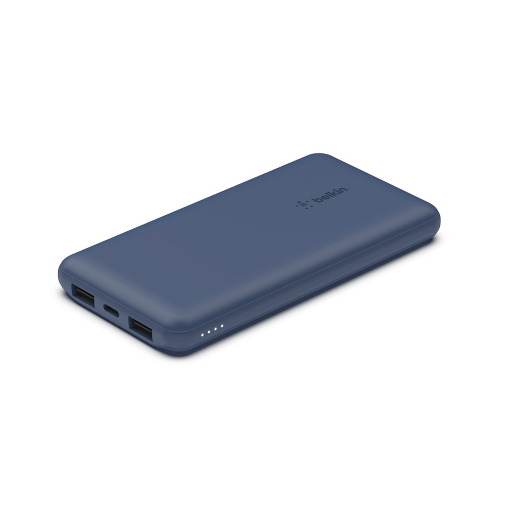 Belkin Boost Charge (10000 mAh) Powerbank USB-C 15W + 2x USB-A + 15cm USB-A - USB-C kábel (BPB011btBL) kék