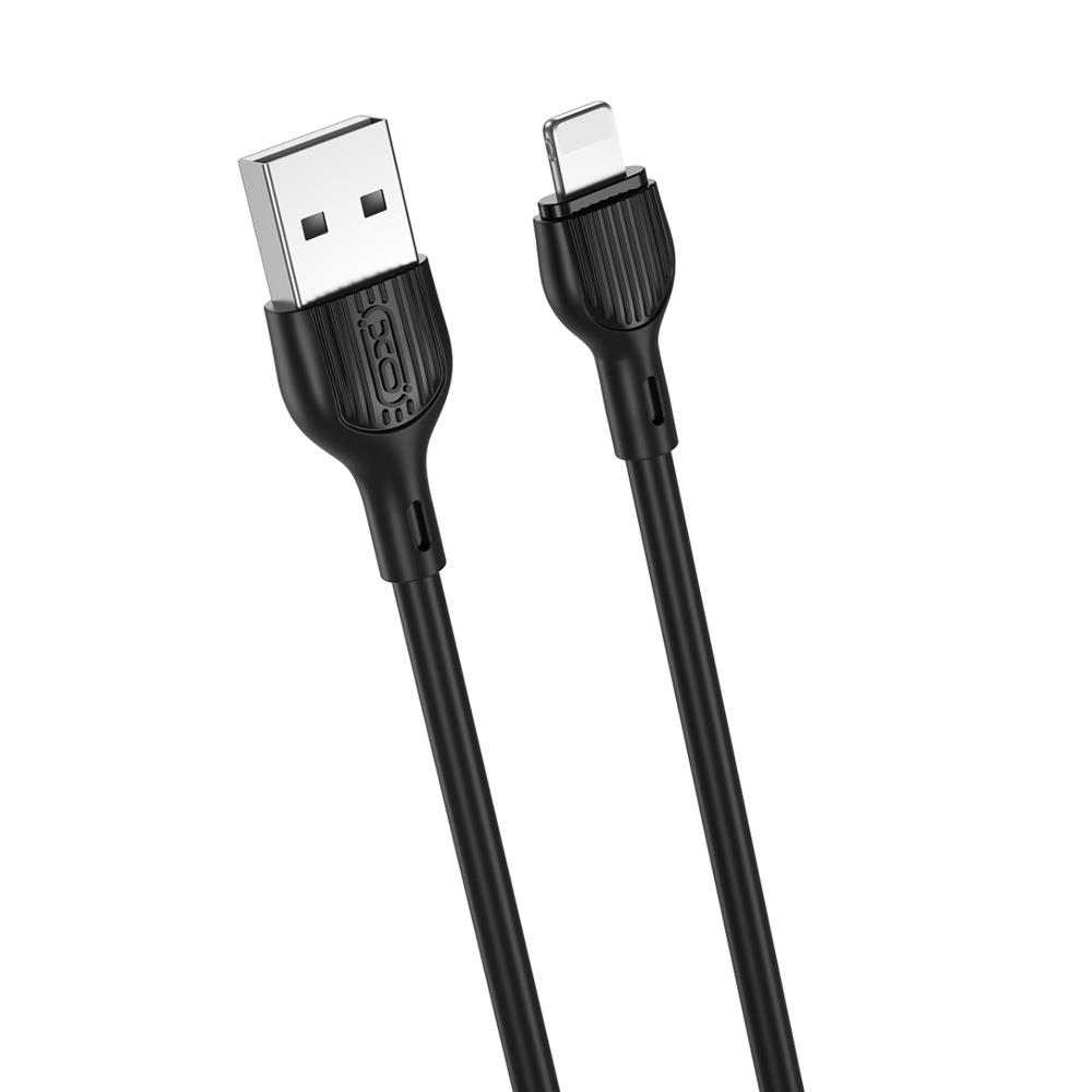 XO NB200 USB - micro USB kábel 1 m 2.1 A fekete