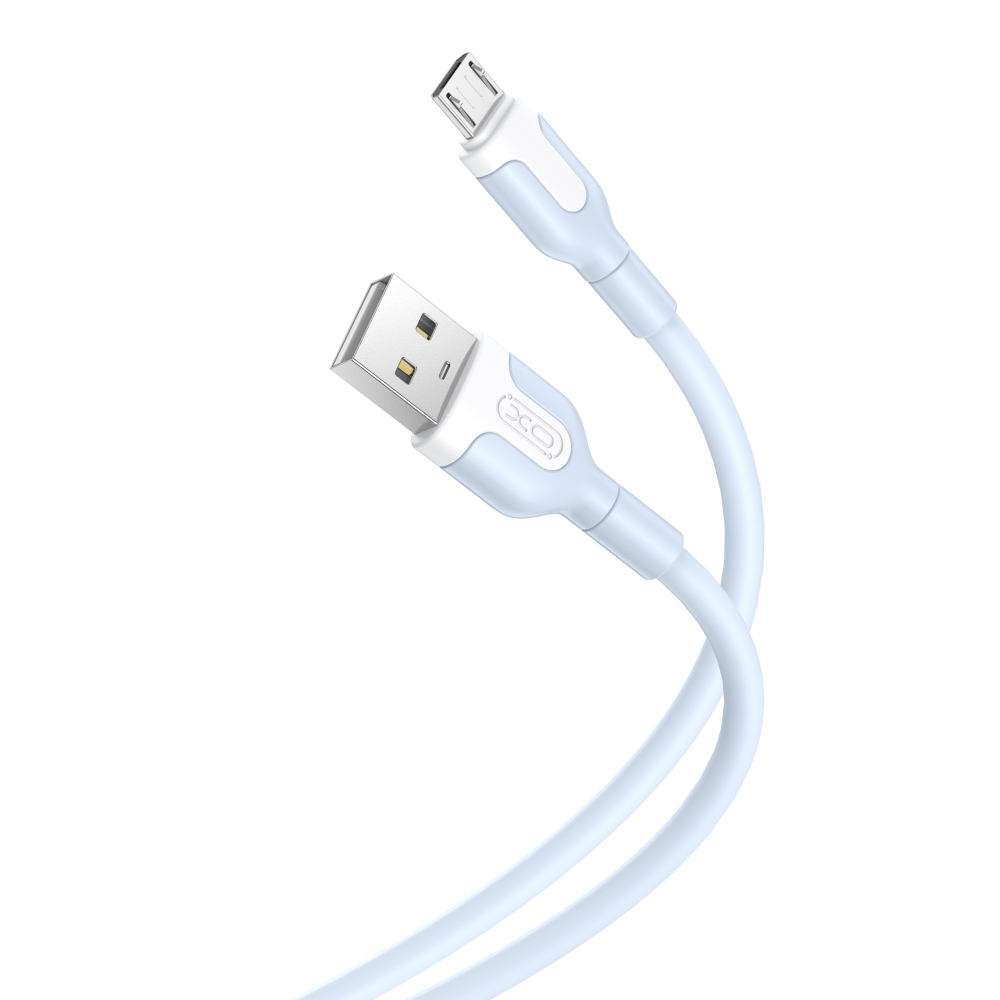 XO NB212 USB - microUSB kábel 1 m 2,1 A kék