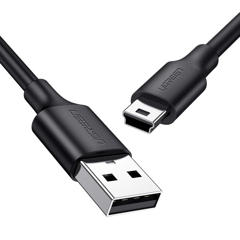 Ugreen USB - mini USB kábel 480 Mbps 1.5 m fekete (US132 10385)