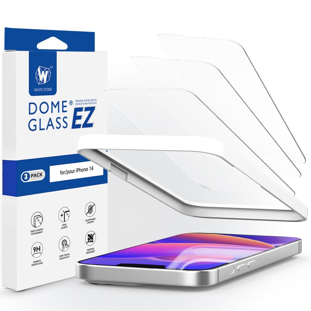 iPhone 14 Pro Max/15 Plus Whitestone EZ Glass 3db kijelzővédő üvegfólia