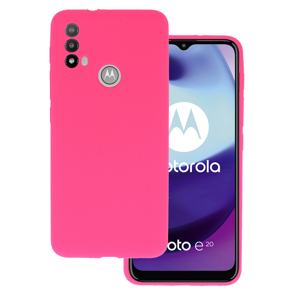 Motorola Moto E20/E30/E40 Vennus Szilikon Lite Tok rózsaszín