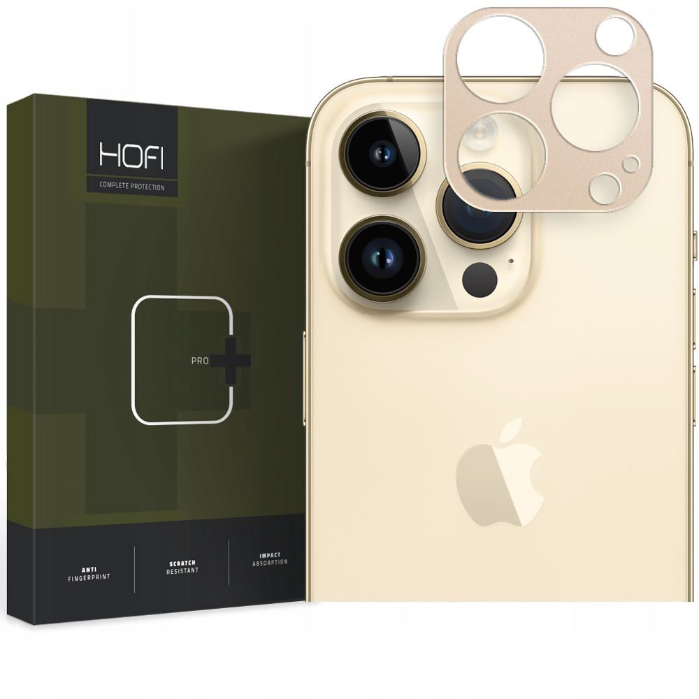 iPhone 14 Pro/14 Pro Max HOFI AluCam Pro+ kamera védő keret arany