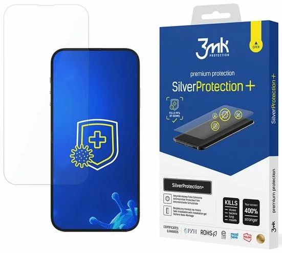 iPhone 14 Plus/14 Pro Max 3MK Silver Protect+ antimikrobiális kijelzővédő fólia