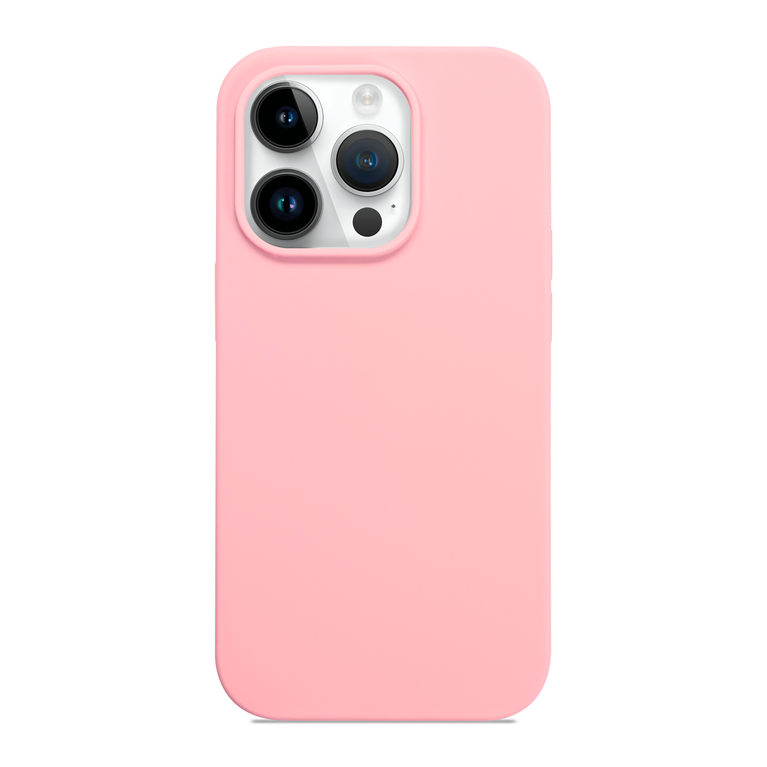 iPhone 14 Pro Max rugalmas puha szilikontok világos rózsaszín Alphajack