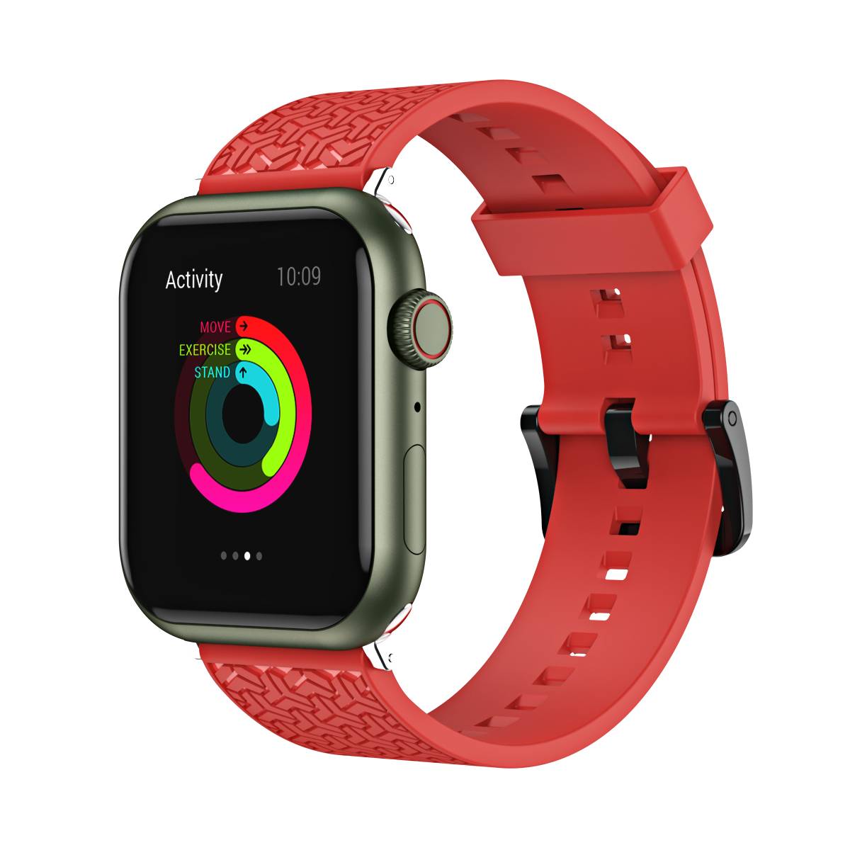 Apple Watch 4/5/6/7/8/SE/Ultra (42/44/45/49mm) Strap Y óraszíj piros