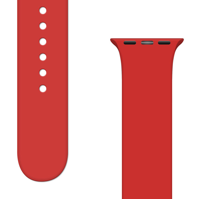 Apple Watch 4/5/6/7/8/SE/Ultra (42/44/45/49mm) Silicone APS óraszíj piros