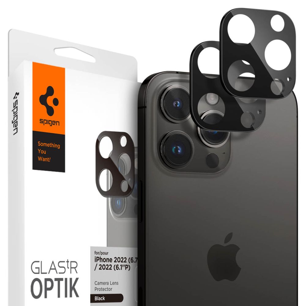 iPhone 15 Pro / 15 Pro Max / 14 Pro/14 Pro Max Spigen Optik.TR 2x kameralencsevédő 9H üveg (AGL05273)