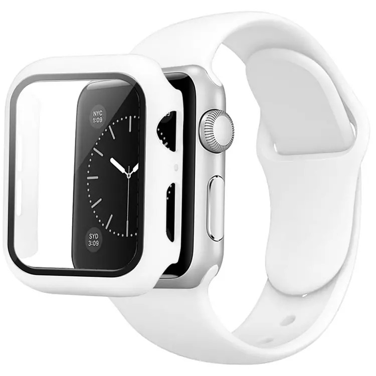 Apple Watch 38mm szilikon óraszíj és tok fehér