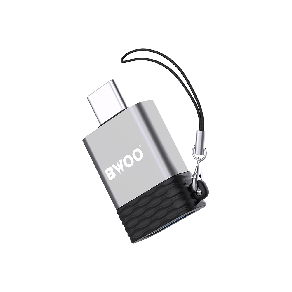 BWOO adapter BZ-35 USB - USB-C szürke OTG