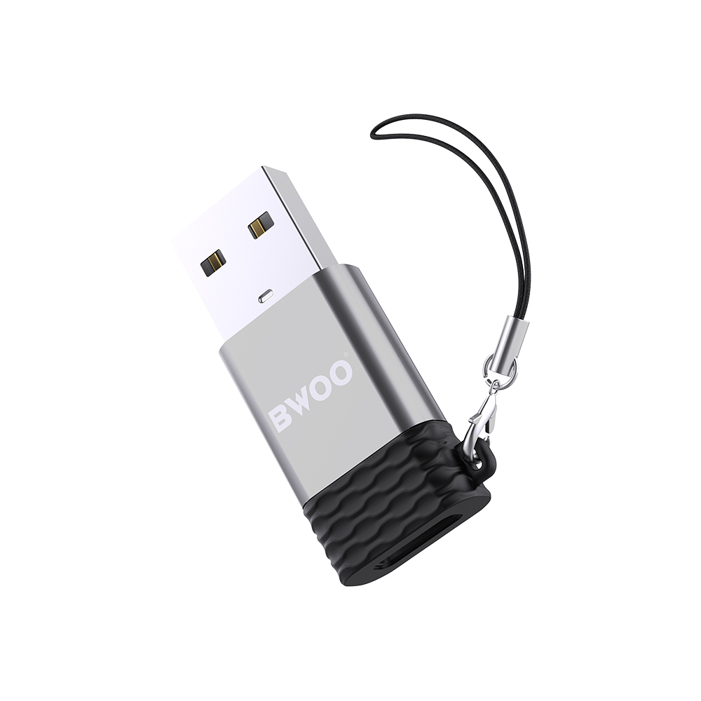 BWOO adapter BZ-38 USB-C - USB szürke OTG