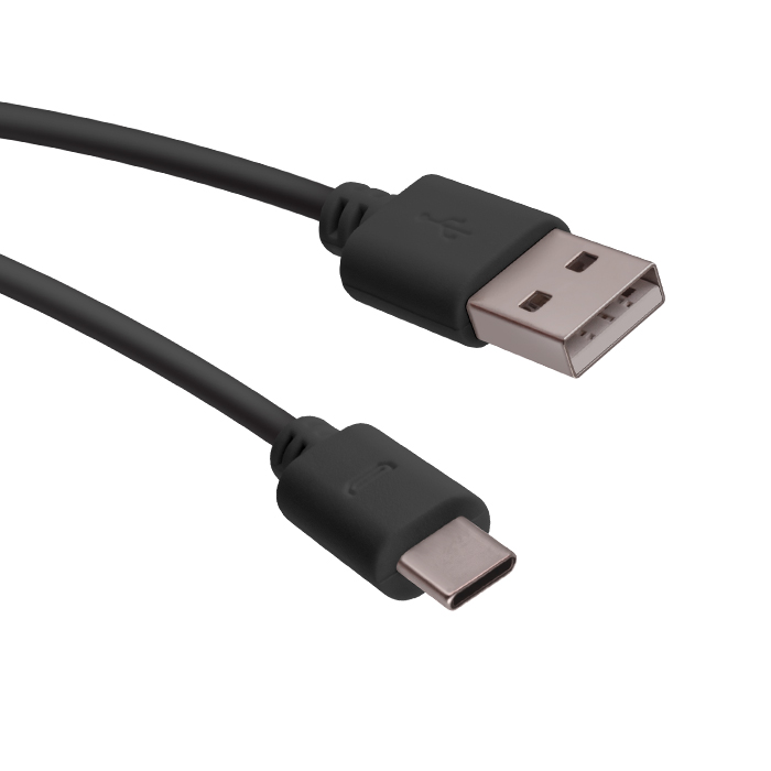 Forever USB - USB-C kábel 1,0 m 1A fekete