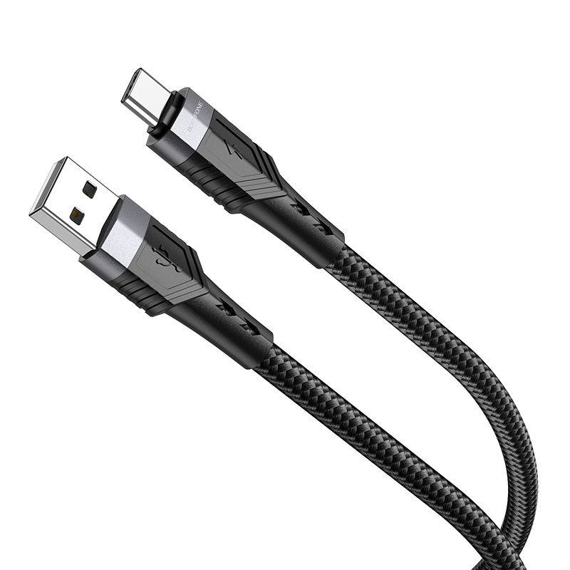 Borofone BU35 Influence USB - Type C kábel 3A 1.2m fekete