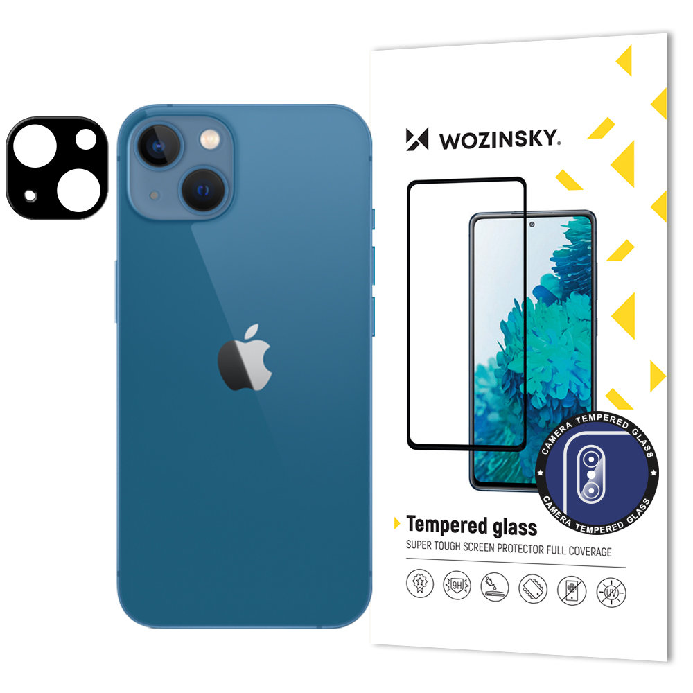 iPhone 13 mini Wozinsky Full Camera Glass 9H kameralencse védő üvegfólia fekete