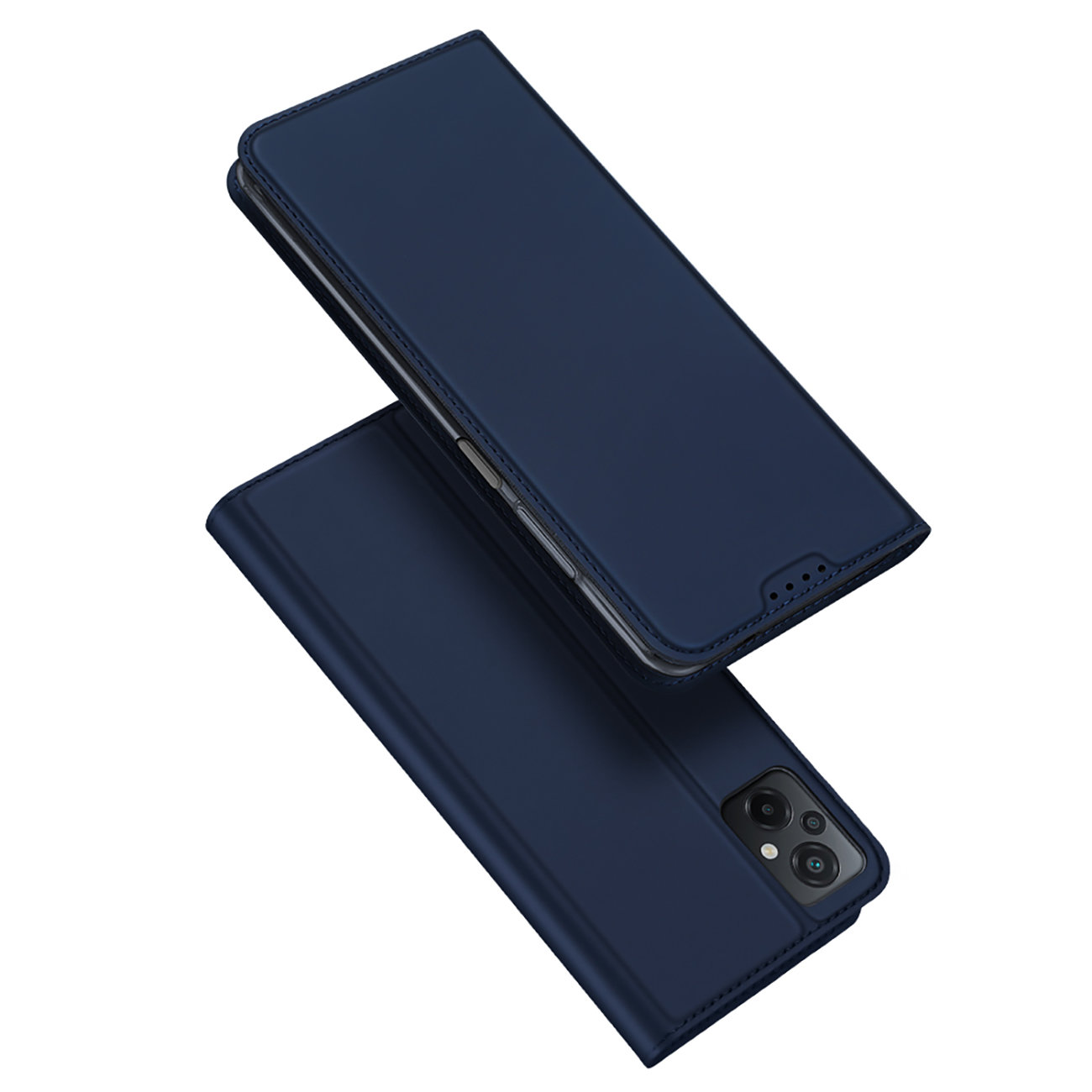Xiaomi Poco M5 Dux Ducis Skin Pro Öko Bőr fliptok kék
