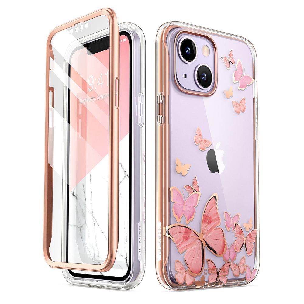 iPhone 13/14 Supcase Cosmo tok rózsaszín pillangós