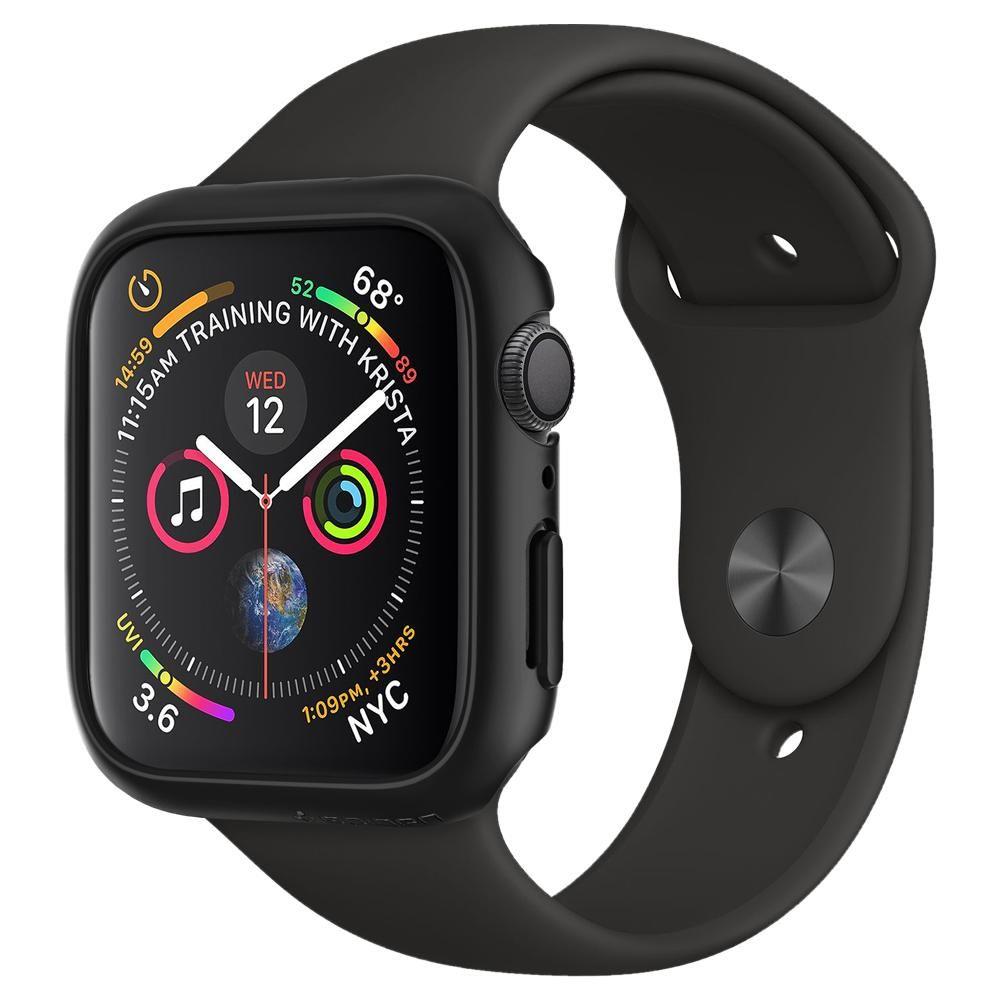 Apple Watch 4/5/6/SE (44mm) Spigen Thin Fit tok fekete