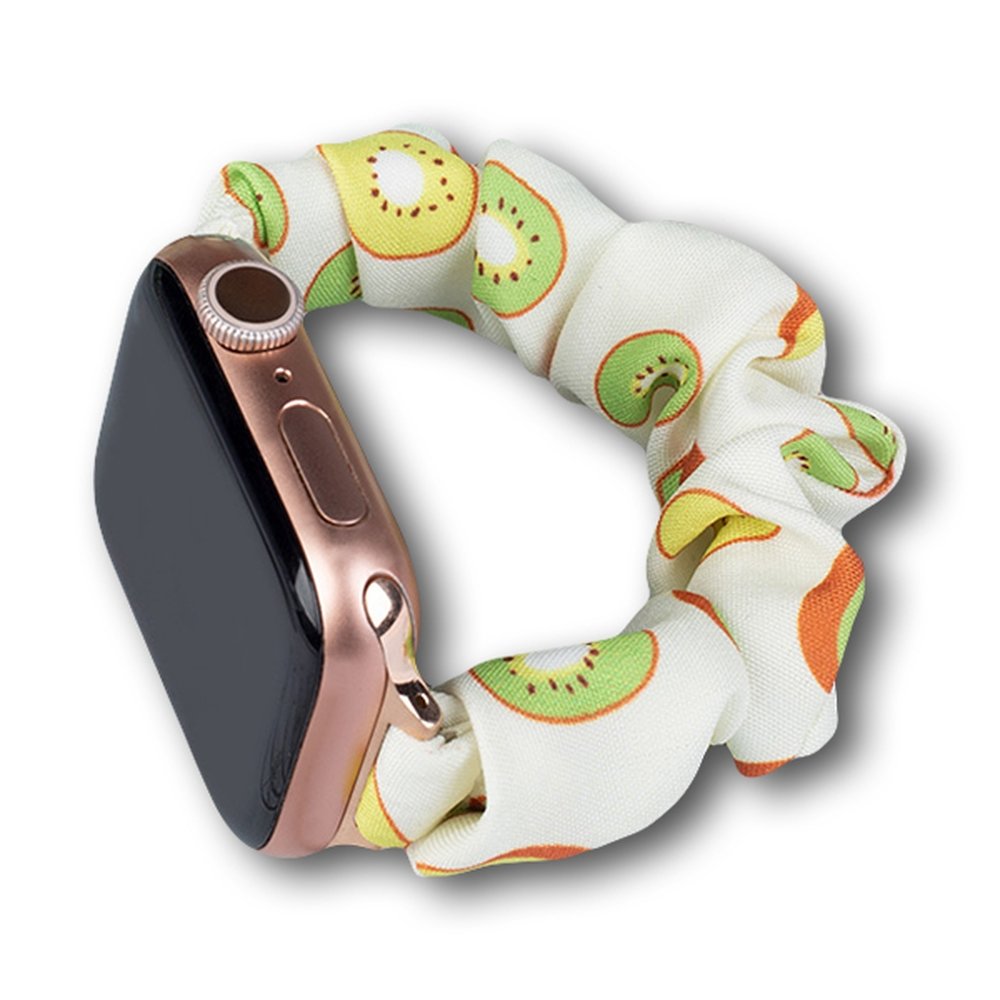 Apple Watch 2/3/4/5/6/7/SE (38/40/41mm) Fabric gumis óraszíj kivi