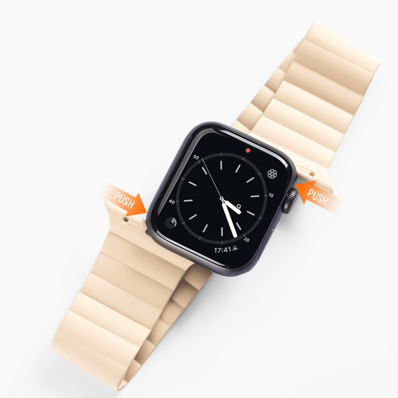 Apple Watch Ultra (49mm) Dux Ducis mágneses óraszíj bézs
