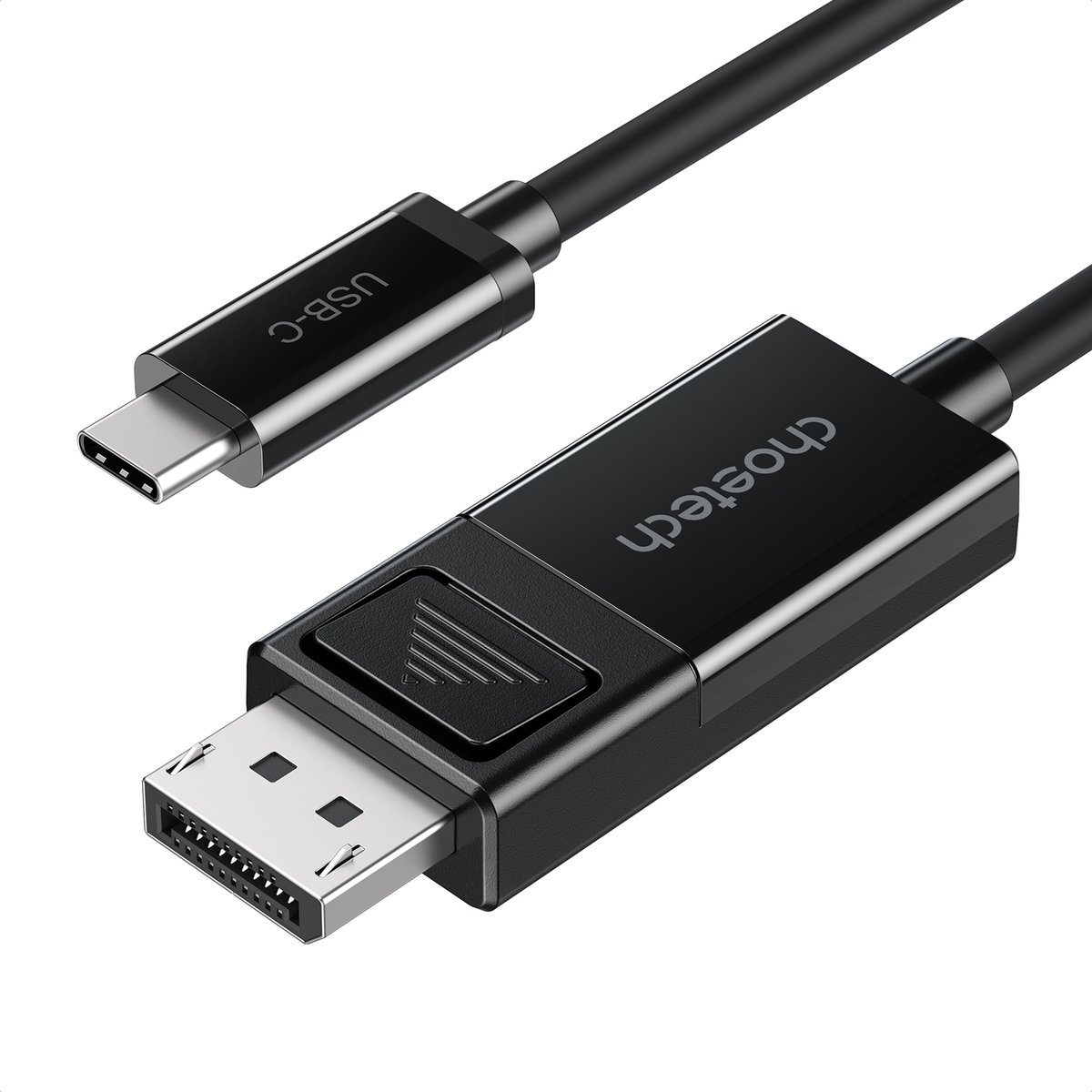 Choetech DisplayPort kétirányú kábel - USB Type C 1,8 m fekete (XCP-1803)