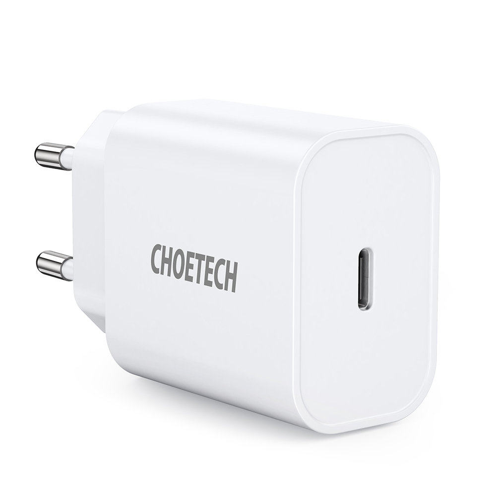 Choetech USB fali töltő Type C PD 20W fehér (Q5004 V4)