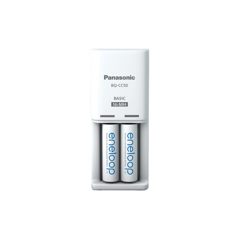 Panasonic Compact töltő + 2x AA Eneloop tölthető akkumulátor 2000 mAh