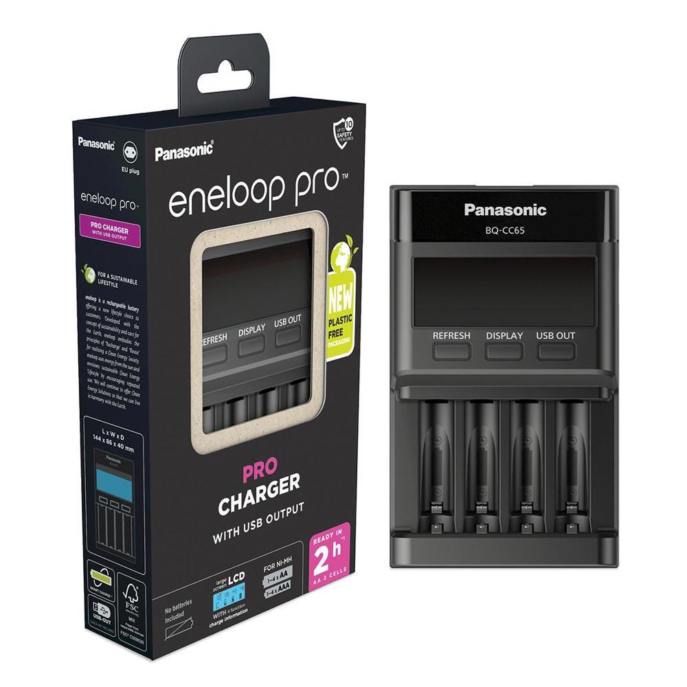 Panasonic Charger Pro ceruza akkumulátor töltő R6/AA R03/AAA 