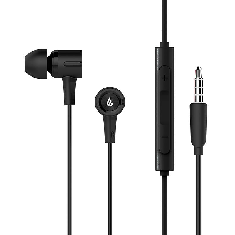 Edifier P205 vezetékes fülhallgató (fekete) 3.5mm jack