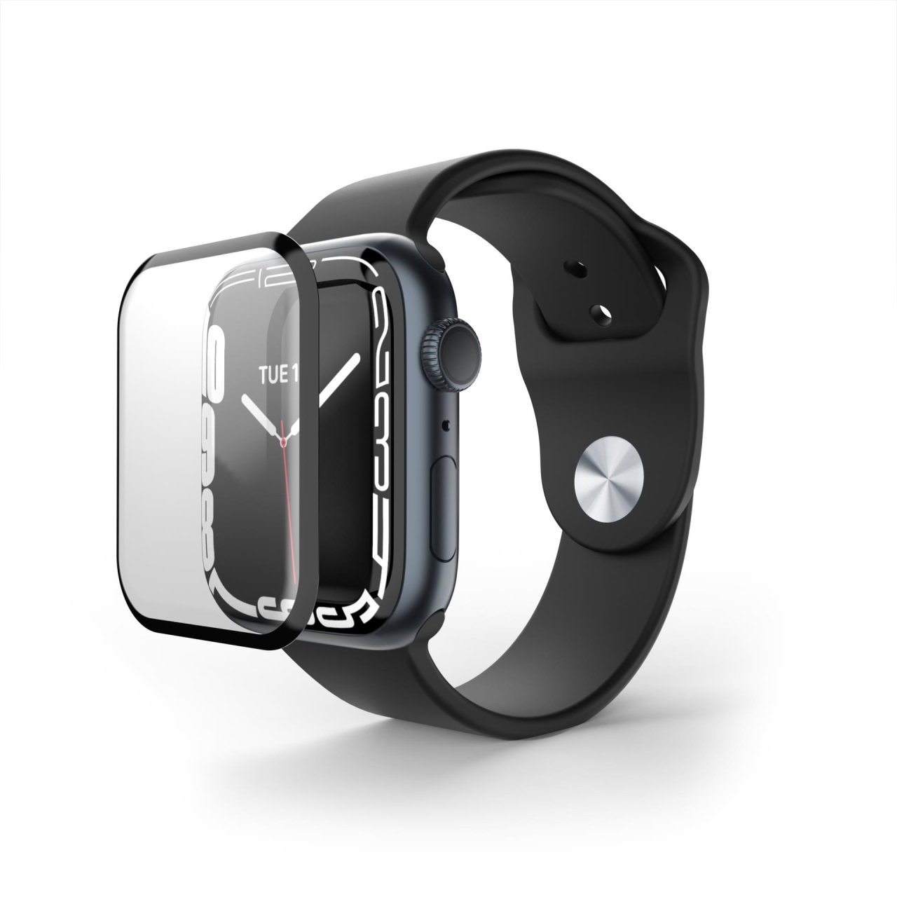 Apple Watch 7/8 45mm Next One 3D kijelzővédő üvegfólia matt