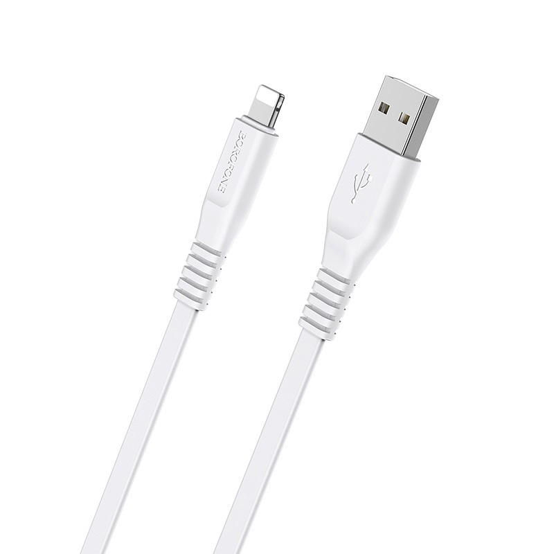 Borofone BX23 Wide Power USB - Lightning kábel 2.4A 1m fehér