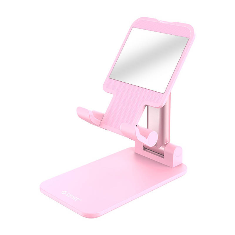 Orico mobiltelefon állvány, telefonállvány tükörrel (rózsaszín)