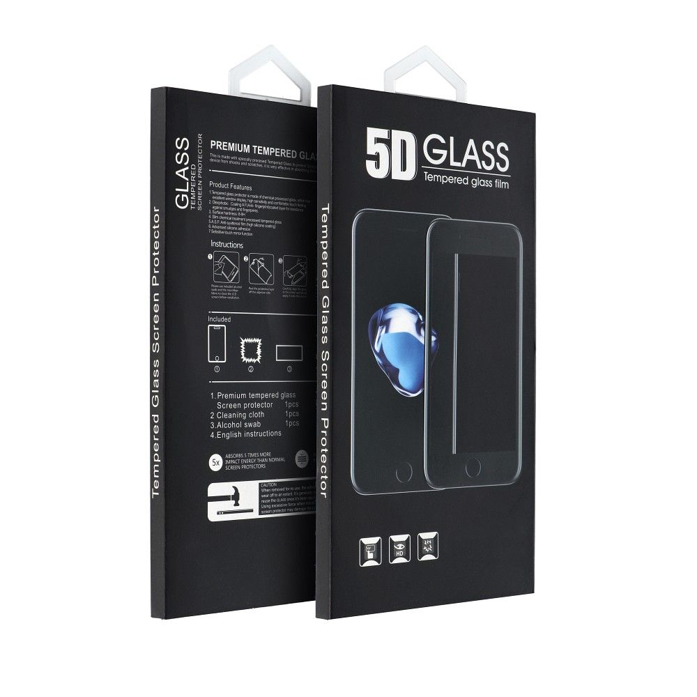Samsung Galaxy A14 4G/A14 5G 5D Full Glue kijelzővédő fólia fekete