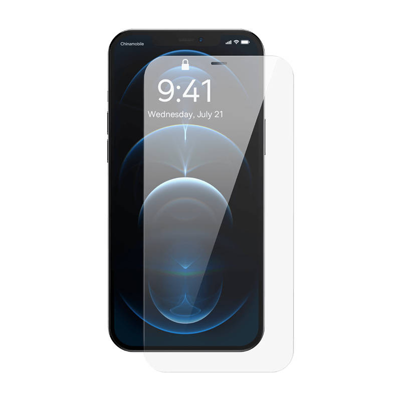 iPhone 12 Pro Max Baseus Crystal kijelzővédő üvegfólia 0.3mm (2db)