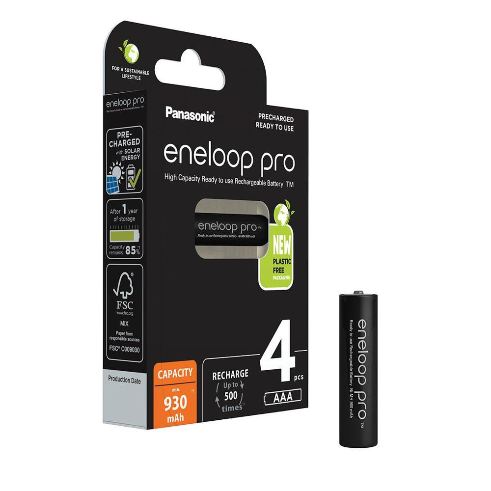 Panasonic Eneloop Pro AAA 930mAh akkumulátor elem - 4 db